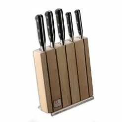 Grosses soldes 😀 Bloc à Couteaux + 5 Couteaux Sabatier Trompette Richardson 🔥