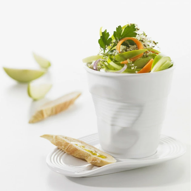 Gobelet Froissé Blanc 1 Litre Revol Nouveau ⌛ Gobelet Froissé Blanc 1 Litre Revol ❤️ -Déglon Shop gobelet froisse blanc 1 litre revol 3