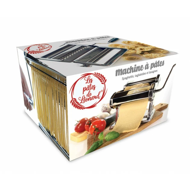 Nouveau 🎁 Machine à Pâtes Manuelle Inox Les Pâtes de Léonard ⭐ 4 Nouveau 🎁 Machine à Pâtes Manuelle Inox Les Pâtes de Léonard ⭐ – Image 2