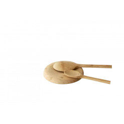 Meilleure vente 💯 Repose-cuillère Bambou Ø 13,5 cm Pebbly 🎁