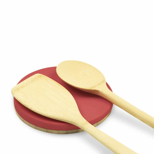 Repose-cuillère Bambou Rouge Ø 13,5 cm Pebbly Bon marché ???? Repose-cuillère Bambou Rouge Ø 13,5 cm Pebbly ???? -Déglon Shop repose cuillere bambou rouge o 135 cm pebbly 1
