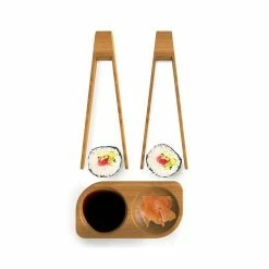 Meilleure vente ✨ Set Pince à Sushi (x2) + Coupelle Duo Bambou Pebbly ???? -Déglon Shop set pince a sushi x2 coupelle duo bambou pebbly 2