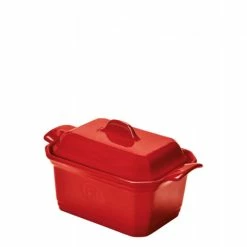 Bon marché ❤️ Terrine à foie gras avec presse 0,6L Emile Henry - Couleur Grand Cru 🛒